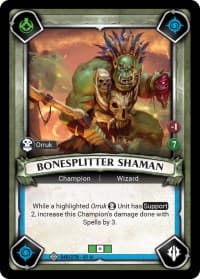 Bonesplitter Shaman (Unclaimed) - Wave 1 - Warhammer Age of Sigmar Champions TCG card