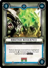 Brutish Resilience (Unclaimed) - Wave 1 - Warhammer Age of Sigmar Champions TCG card