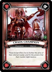 Chaos Champion (Unclaimed) - Wave 1 - Warhammer Age of Sigmar Champions TCG card