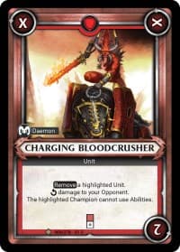 Charging Bloodcrusher (Claimed) - Wave 1 - Warhammer Age of Sigmar Champions TCG card