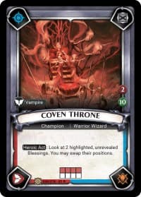 Coven Throne (Unclaimed) - Wave 1 - Warhammer Age of Sigmar Champions TCG card