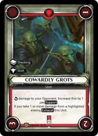 Cowardly Grots (Claimed) - Wave 1 - Warhammer Age of Sigmar Champions TCG card