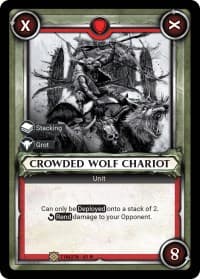 Crowded Wolf Chariot (Claimed) - Wave 1 - Warhammer Age of Sigmar Champions TCG card