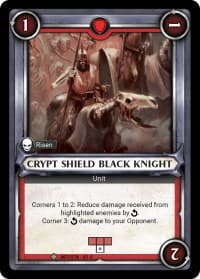Crypt Shield Black Knight (Unclaimed) - Wave 1 - Warhammer Age of Sigmar Champions TCG card