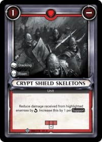 Crypt Shield Skeletons (Unclaimed) - Wave 1 - Warhammer Age of Sigmar Champions TCG card
