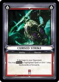 Cursed Strike (Claimed) - Wave 1 - Warhammer Age of Sigmar Champions TCG card