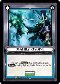 Deathly Resolve (Unclaimed) - Wave 1 - Warhammer Age of Sigmar Champions TCG card