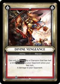 Divine Vengeance (Claimed) - Wave 1 - Warhammer Age of Sigmar Champions TCG card