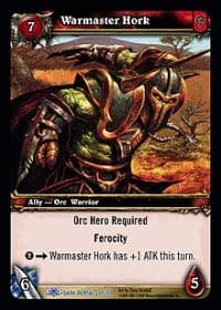 Warmaster Hork - Dark Portal - WoW card