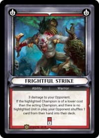 Frightful Strike (Claimed) - Wave 1 - Warhammer Age of Sigmar Champions TCG card