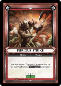 Furious Strike (Unclaimed) - Wave 1 - Warhammer Age of Sigmar Champions TCG card