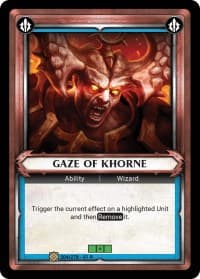Gaze of Khorne (Unclaimed) - Wave 1 - Warhammer Age of Sigmar Champions TCG card
