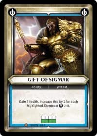 Gift of Sigmar (Unclaimed) - Wave 1 - Warhammer Age of Sigmar Champions TCG card