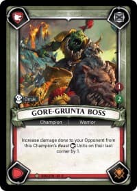 Gore-Grunta Boss (Unclaimed) - Wave 1 - Warhammer Age of Sigmar Champions TCG card