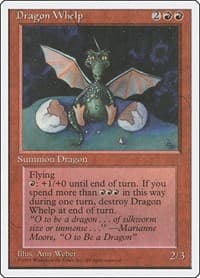 Dragon Whelp - Fourth Edition - Magic: The Gathering card