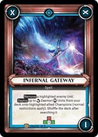 Infernal Gateway (Unclaimed) - Wave 1 - Warhammer Age of Sigmar Champions TCG card