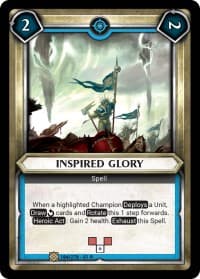 Inspired Glory (Unclaimed) - Wave 1 - Warhammer Age of Sigmar Champions TCG card