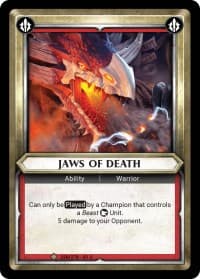 Jaws of Death (Claimed) - Wave 1 - Warhammer Age of Sigmar Champions TCG card