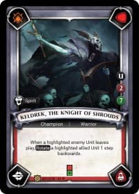Keldrek, the Knight of Shrouds (Claimed) - Wave 1 - Warhammer Age of Sigmar Champions TCG card