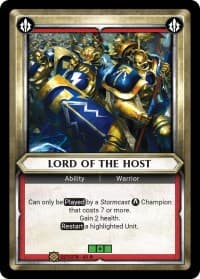 Lord of the Host (Claimed) - Wave 1 - Warhammer Age of Sigmar Champions TCG card