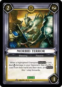 Morbid Terror (Unclaimed) - Wave 1 - Warhammer Age of Sigmar Champions TCG card