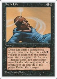 Drain Life - Fourth Edition - Magic: The Gathering card