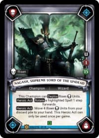 Nagash, Supreme Lord of the Undead (Claimed) - Wave 1 - Warhammer Age of Sigmar Champions TCG card
