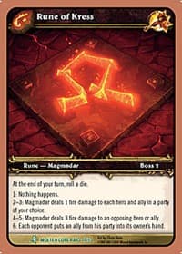 Rune of Kress - Molten Core - WoW card