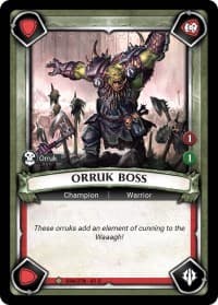 Orruk Boss (Claimed) - Wave 1 - Warhammer Age of Sigmar Champions TCG card