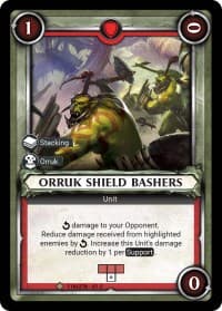 Orruk Shield Bashers (Claimed) - Wave 1 - Warhammer Age of Sigmar Champions TCG card