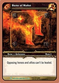 Rune of Mohn - Molten Core - WoW card