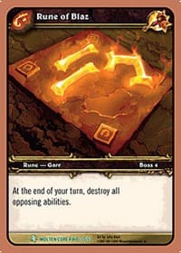 Rune of Blaz - Molten Core - WoW card