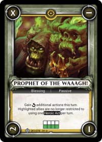 Prophet of the Waaagh! (Claimed) - Wave 1 - Warhammer Age of Sigmar Champions TCG card