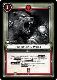 Prowling Wolf (Claimed) - Wave 1 - Warhammer Age of Sigmar Champions TCG card