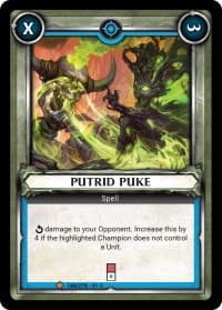 Putrid Puke (Claimed) - Wave 1 - Warhammer Age of Sigmar Champions TCG card