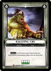 Rallying Cry (Unclaimed) - Wave 1 - Warhammer Age of Sigmar Champions TCG card