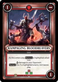 Rampaging Bloodreavers (Unclaimed) - Wave 1 - Warhammer Age of Sigmar Champions TCG card
