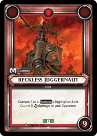 Reckless Juggernaut (Claimed) - Wave 1 - Warhammer Age of Sigmar Champions TCG card
