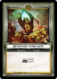 Renewed War-Lust (Claimed) - Wave 1 - Warhammer Age of Sigmar Champions TCG card