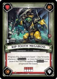 Rip-Tooth Megaboss (Claimed) - Wave 1 - Warhammer Age of Sigmar Champions TCG card