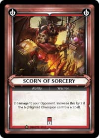 Scorn of Sorcery (Claimed) - Wave 1 - Warhammer Age of Sigmar Champions TCG card