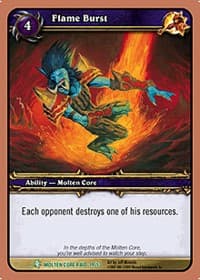 Flame Burst - Molten Core - WoW card