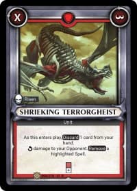 Shrieking Terrorgheist (Unclaimed) - Wave 1 - Warhammer Age of Sigmar Champions TCG card