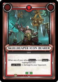 Skullreaper Icon Bearer (Claimed) - Wave 1 - Warhammer Age of Sigmar Champions TCG card