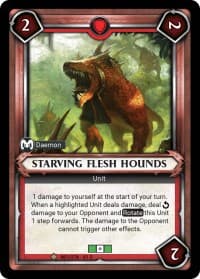 Starving Flesh Hounds (Unclaimed) - Wave 1 - Warhammer Age of Sigmar Champions TCG card