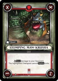 Stomping Maw-Krusha (Claimed) - Wave 1 - Warhammer Age of Sigmar Champions TCG card