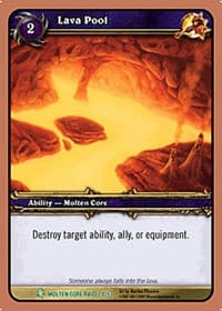 Lava Pool - Molten Core - WoW card