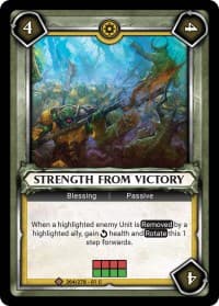 Strength from Victory (Unclaimed) - Wave 1 - Warhammer Age of Sigmar Champions TCG card
