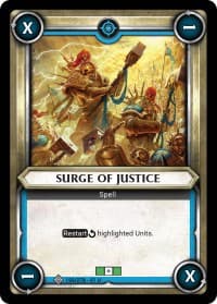 Surge of Justice (Unclaimed) - Wave 1 - Warhammer Age of Sigmar Champions TCG card