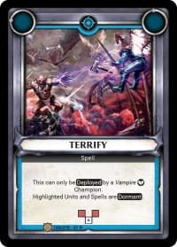 Terrify (Unclaimed) - Wave 1 - Warhammer Age of Sigmar Champions TCG card